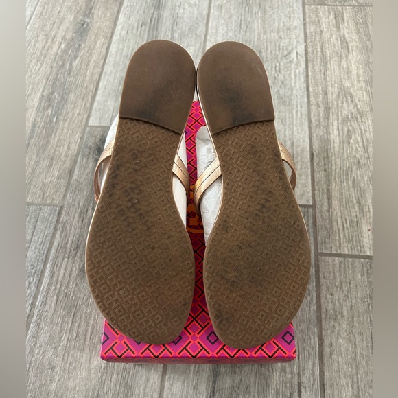 🎀Authentic Tory Burch Miller Sandals & Box Sz10 Rose Gold 💎 - Picture 7 of 11